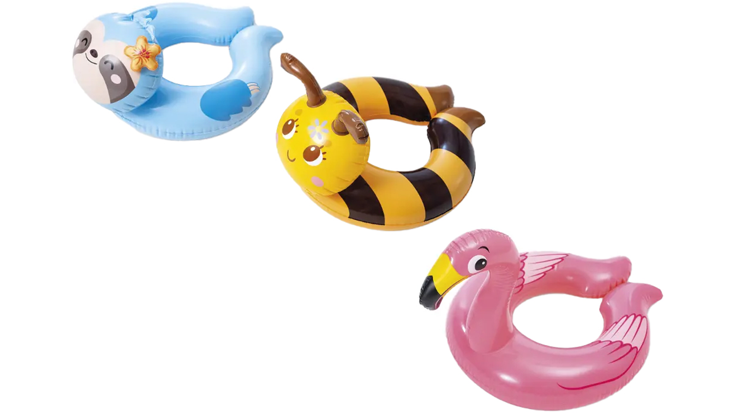 Nafukovací kruh Intex animal split rings