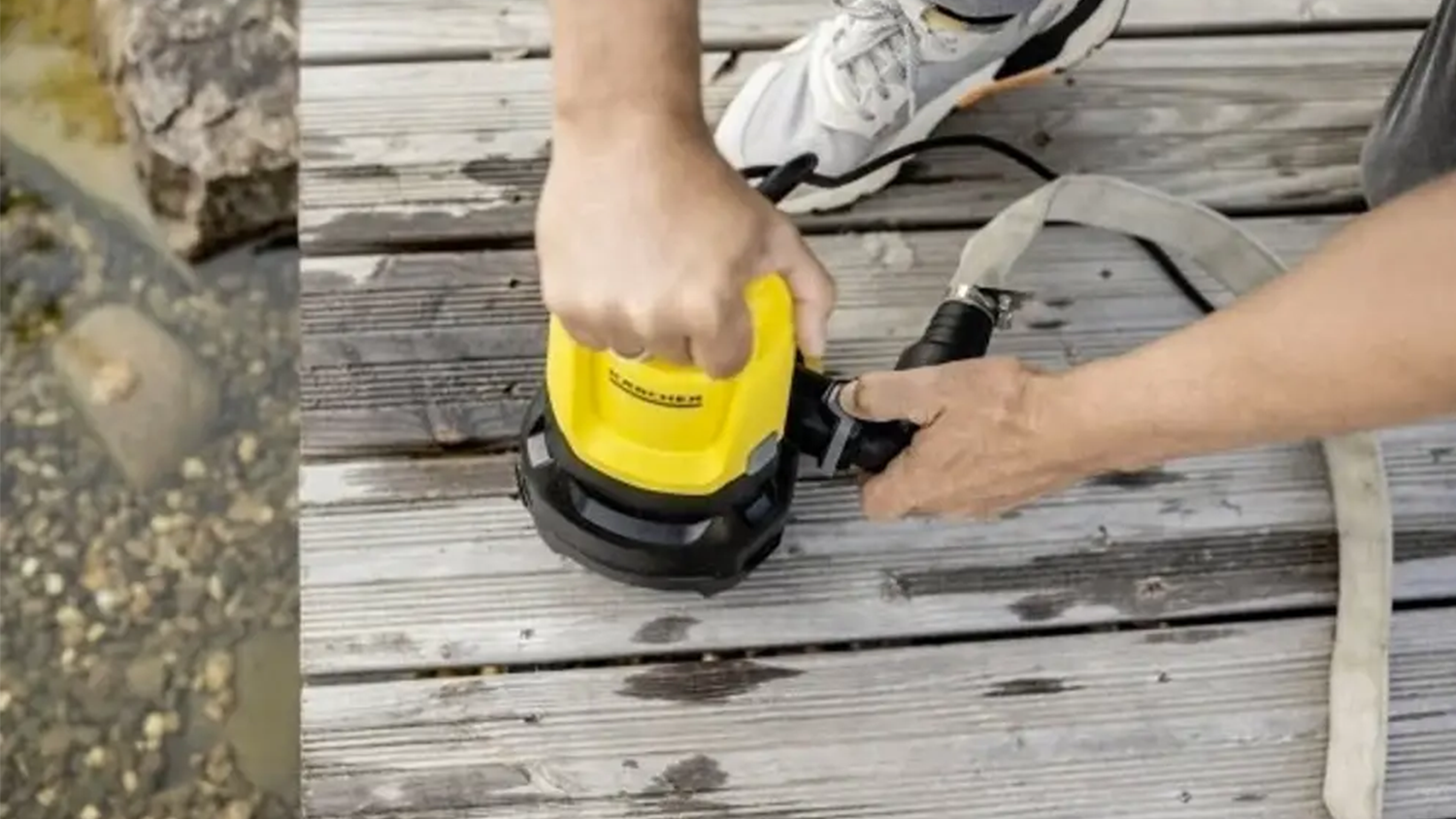 Ponorné kalové čerpadlo Kärcher SP 9.500 Dirt detail utažení čerpadla