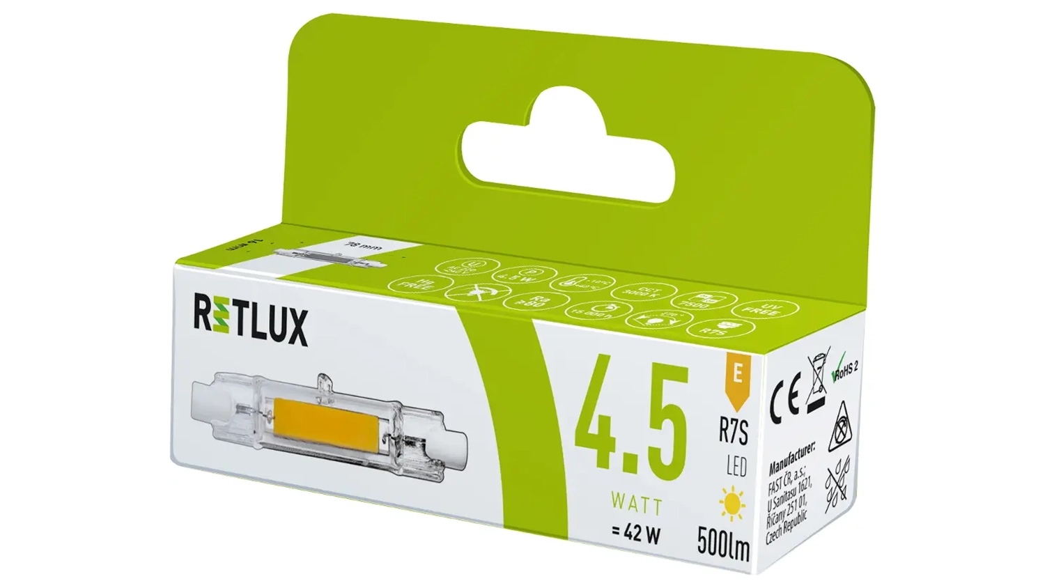 Line&aacute;rn&iacute; LED ž&aacute;rovka Retlux RLL 457 v krabičce