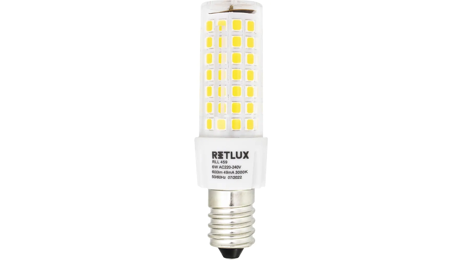 LED ž&aacute;rovka do spotřebičů RETLUX RLL 459 na b&iacute;l&eacute;m pozad&iacute;