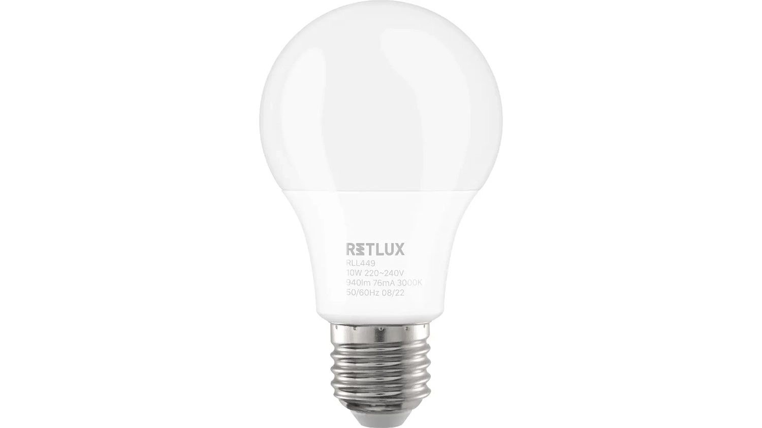 LED žiarovka Classic Retlux RLL 449 teplá biela na bielom pozadí