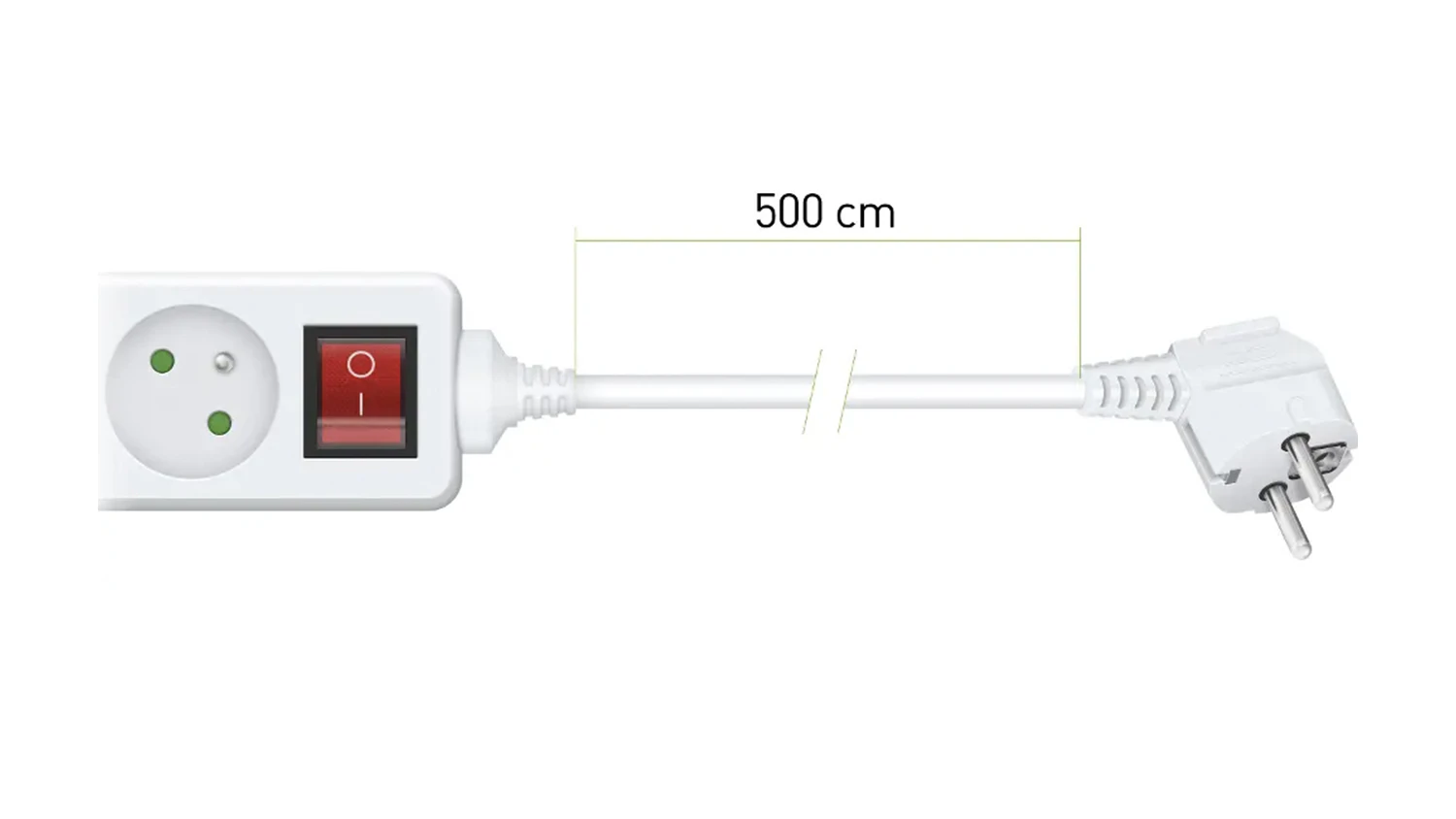 Predlžovací kábel RETLUX RPC 34 biely