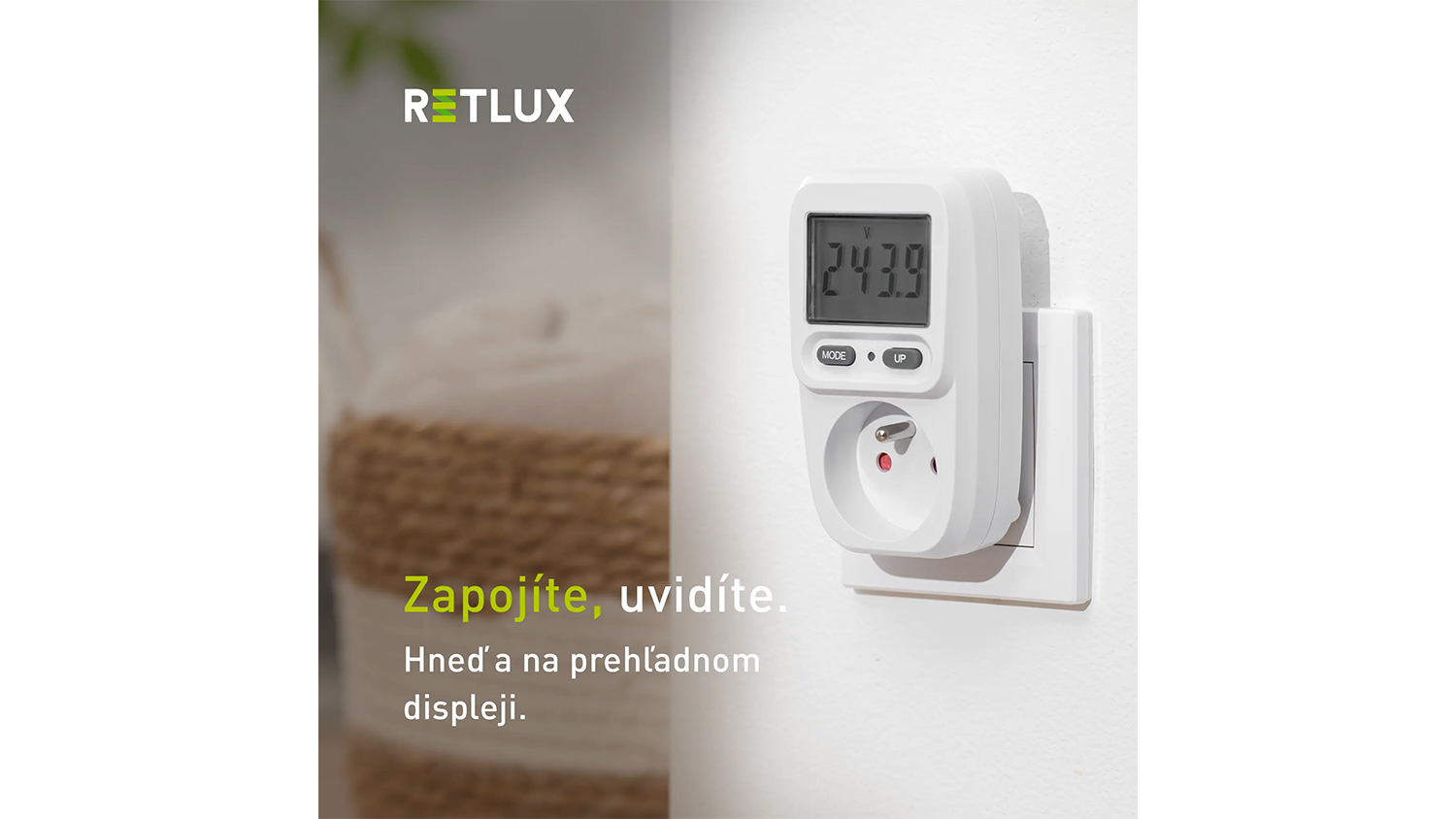 Merač spotreby RETLUX RDM 1003 na stene