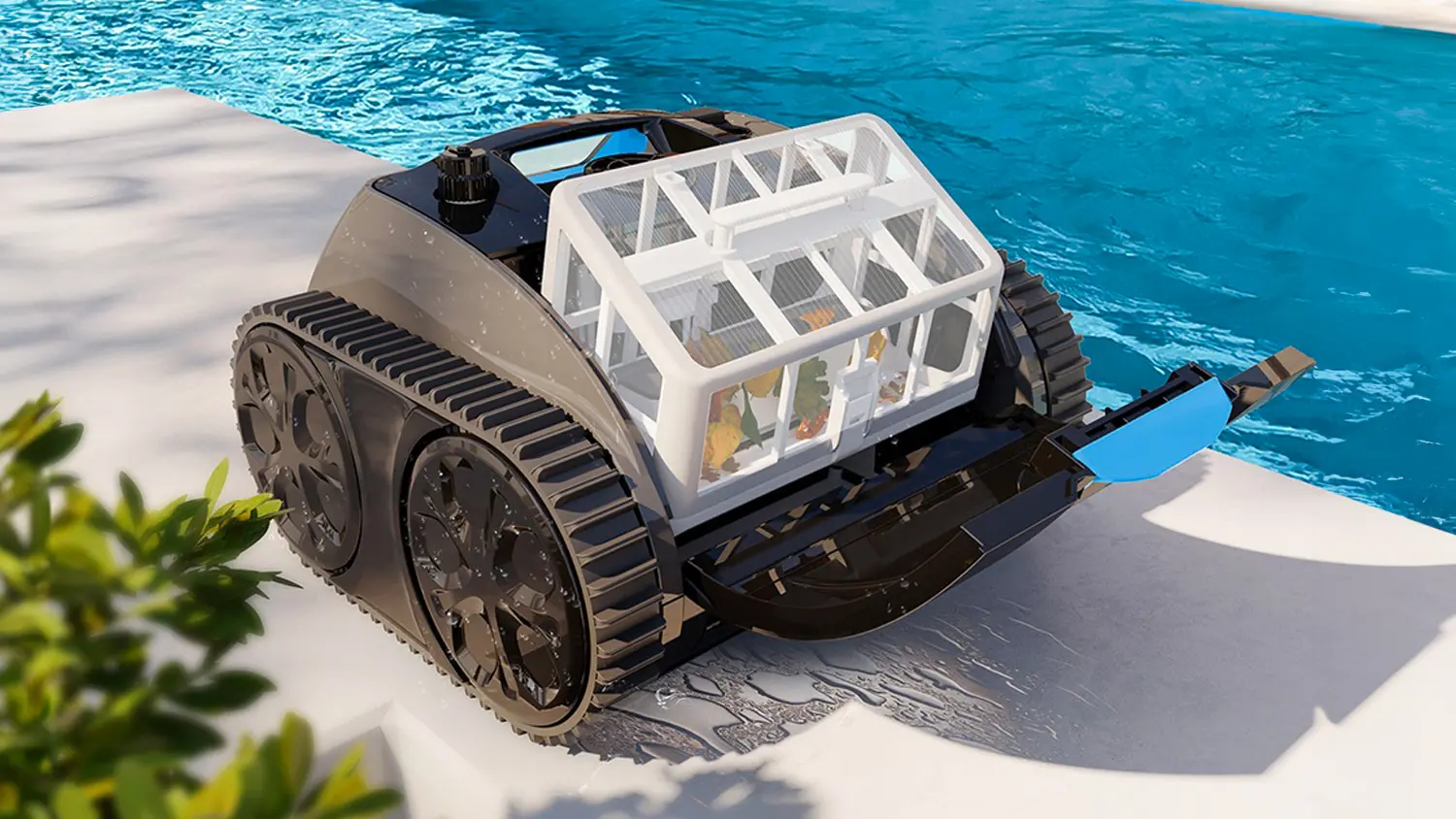 Vyjmut&iacute; filtračn&iacute;ho ko&scaron;e robotick&eacute;ho vysavače baz&eacute;nu WYBOT C1 Max