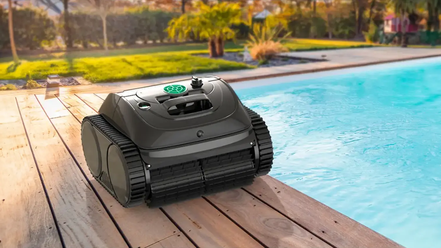 Robotick&yacute; baz&eacute;nov&yacute; vysavač Wybot C1 u baz&eacute;nu