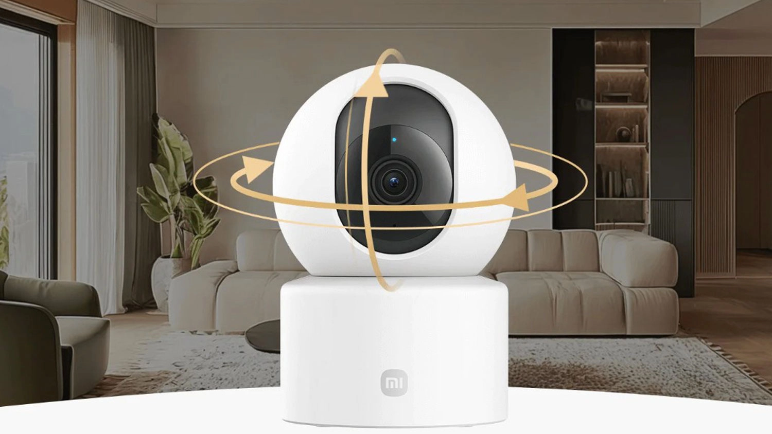 Smart IP kamera Xiaomi Smart Camera C201 vizualizácia otáčania