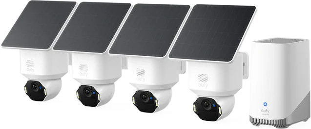 Sada venkovních IP kamer Anker eufy SoloCam E42 4K (4ks + HomeBase S380)
