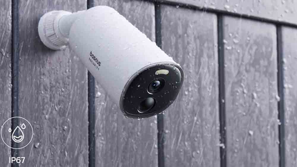Vonkajšia kamera Baseus Security B1 2K na plote
