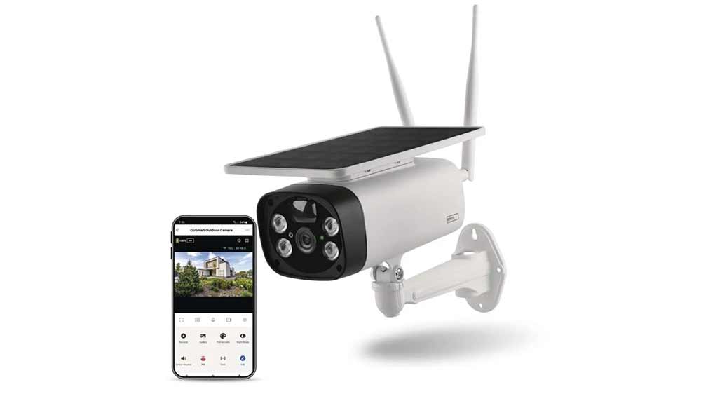 Vonkajšia batériová kamera GoSmart IP-600 EYE s WiFi a solárnym panelom_01