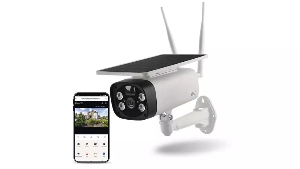Vonkajšia batériová kamera GoSmart IP-600 EYE s WiFi a solárnym panelom_01