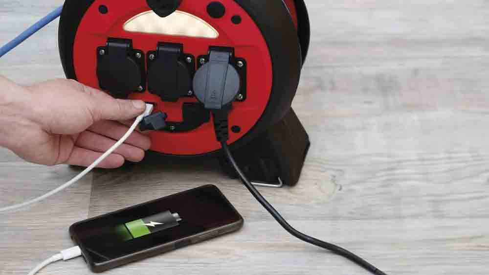 Zapojený telefon do bubnu Emos_03