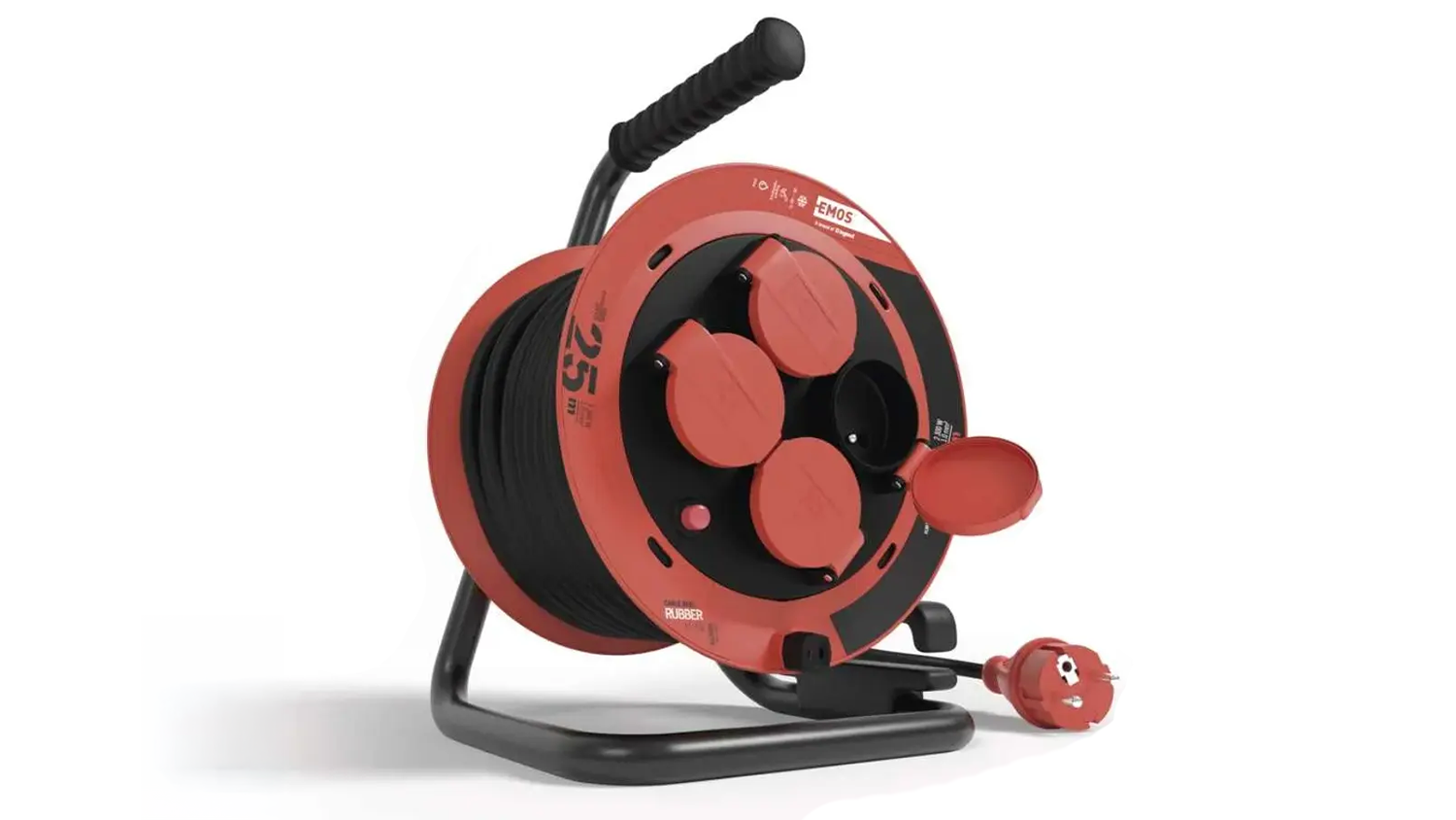 Prodlužovac&iacute; kabel na bubnu Emos P084256
