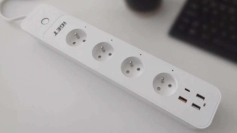 Kancelársky stôl s káblom iGET HOME Power 4 USB 75020804_02