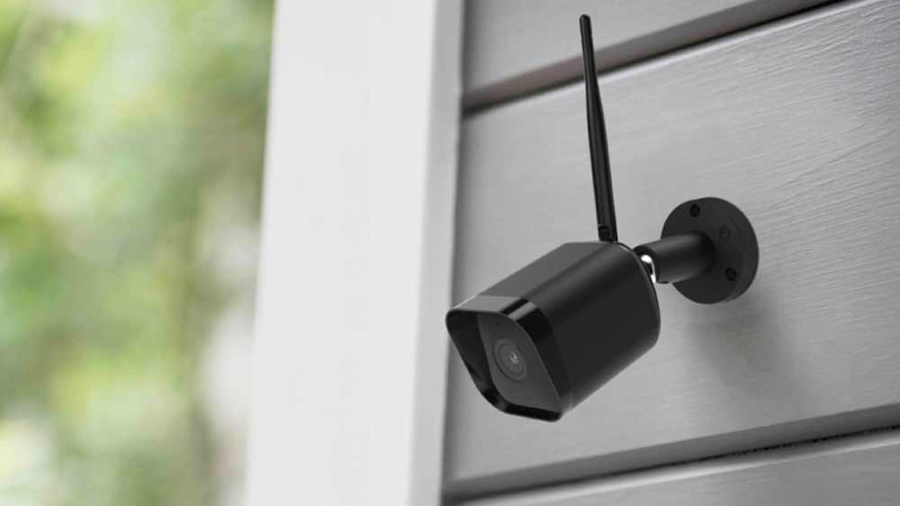 Kamera zo sady iGET HOME NVR N4C4 na vonkajšej stene_03