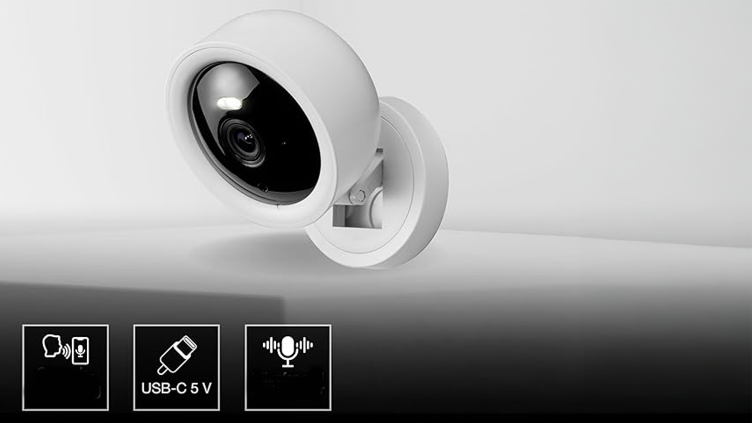 Chytrá bezpečnostná kamera Osram SMART WIFI CAMERA FIXED s ikonami