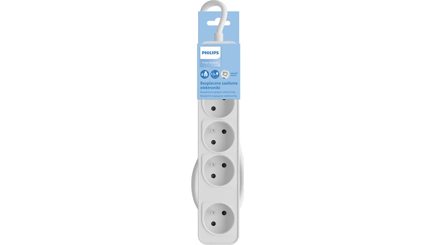 Prodlžovací kabel Philips CHP2144W/60 bílý