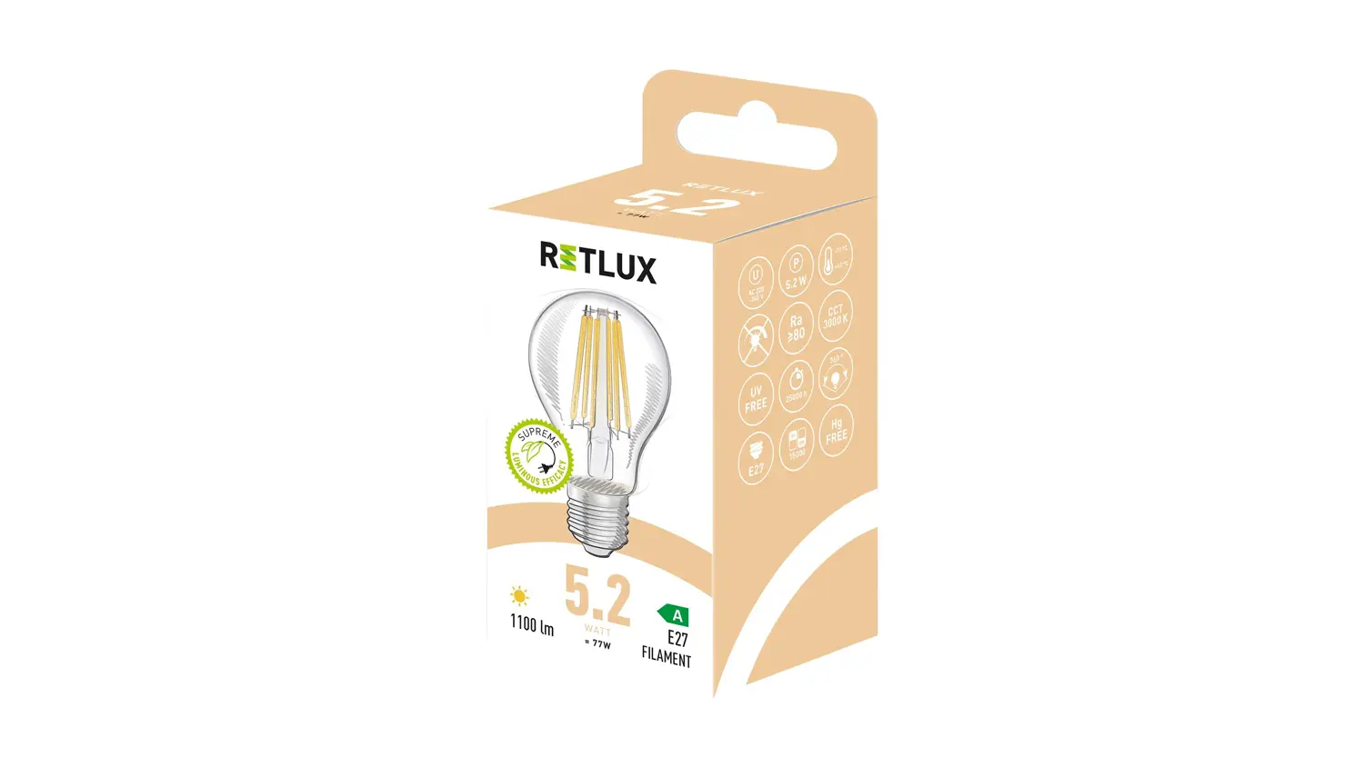 LED žiarovka RETLUX RFL 603 v balení