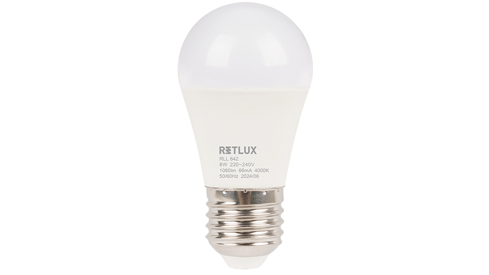 LED žárovka Retlux RLL 642 miniG 8W