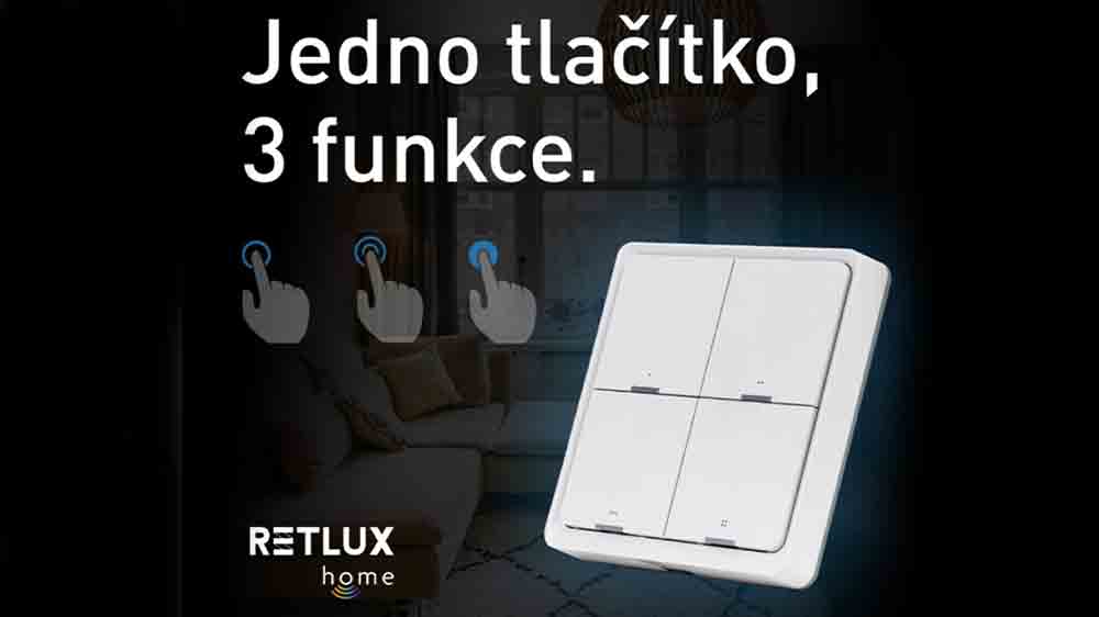 Smart vypínač RETLUX Reed se symboly 3 funkcí jednoho tlačítka _08