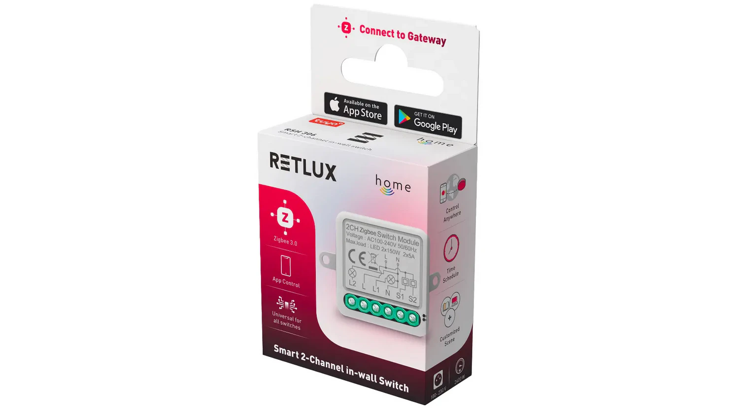 Smart sp&iacute;nač RETLUX RSH 306 Ragnar v obale