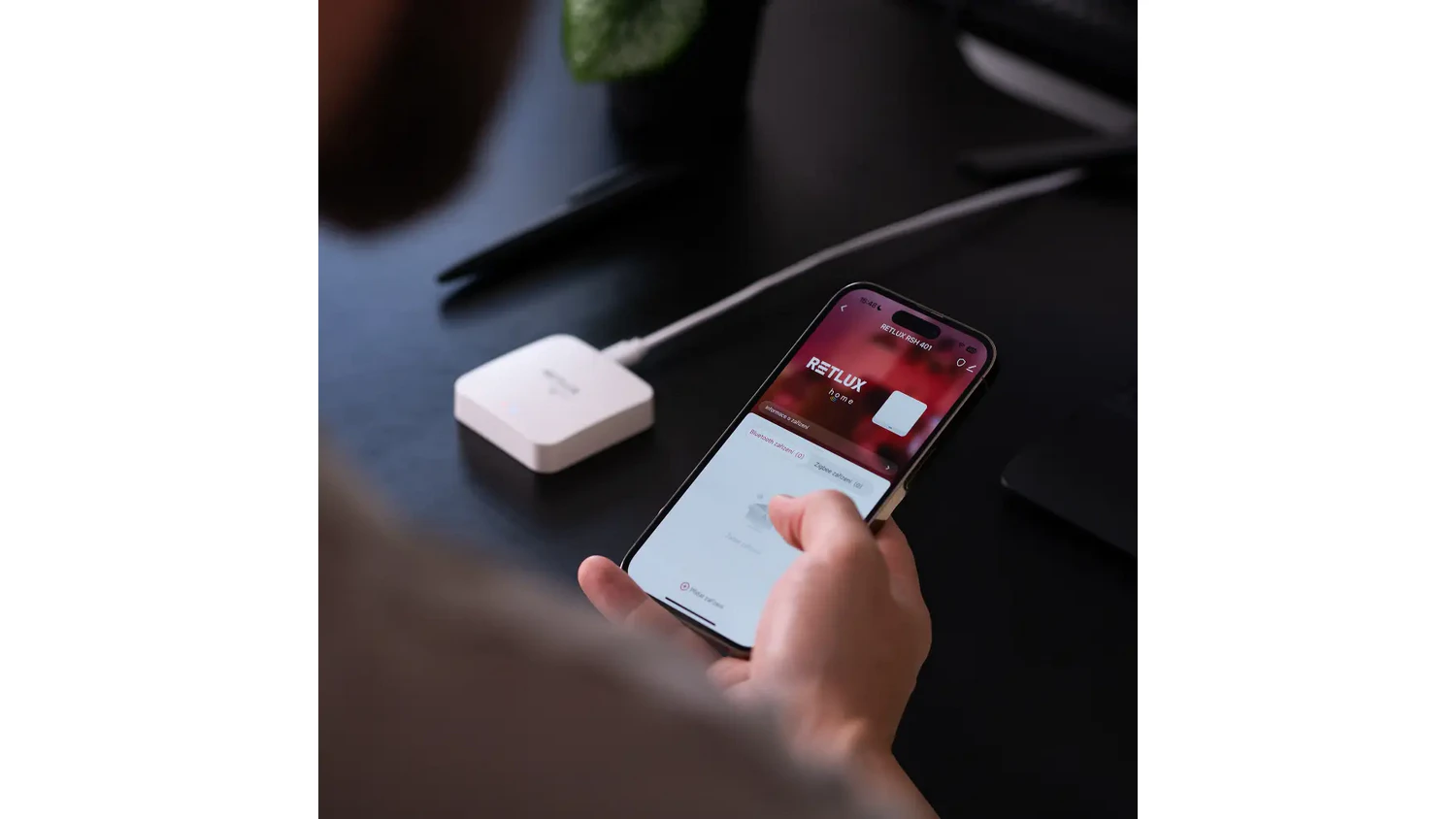 Ovl&aacute;danie smart modulu RETLUX RSH 401 River cez aplik&aacute;ciu