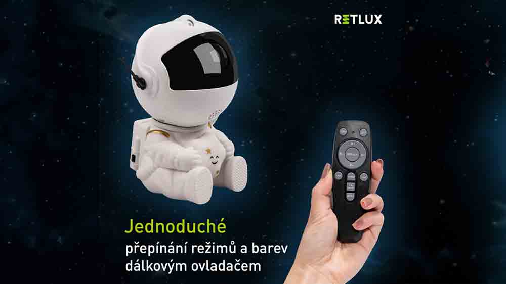 Ovl&aacute;d&aacute;n&iacute; projektoru Astronaut RETLUX RNL 109 pomoc&iacute; ovladače_07