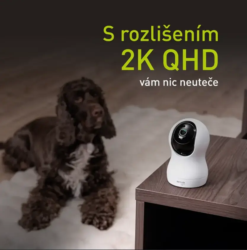 Pohyb zachycen ve vysok&eacute; 2K QHD kvalitě