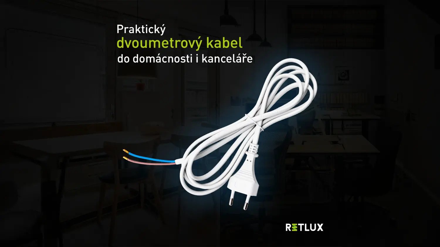 Flexo&scaron;ňůra RETLUX RPC 74 b&iacute;l&aacute;