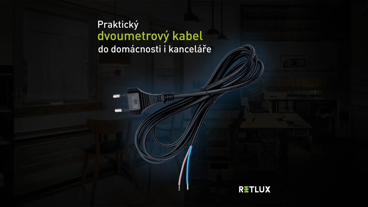 Flexo&scaron;ňůra RETLUX RPC 74 čern&aacute;