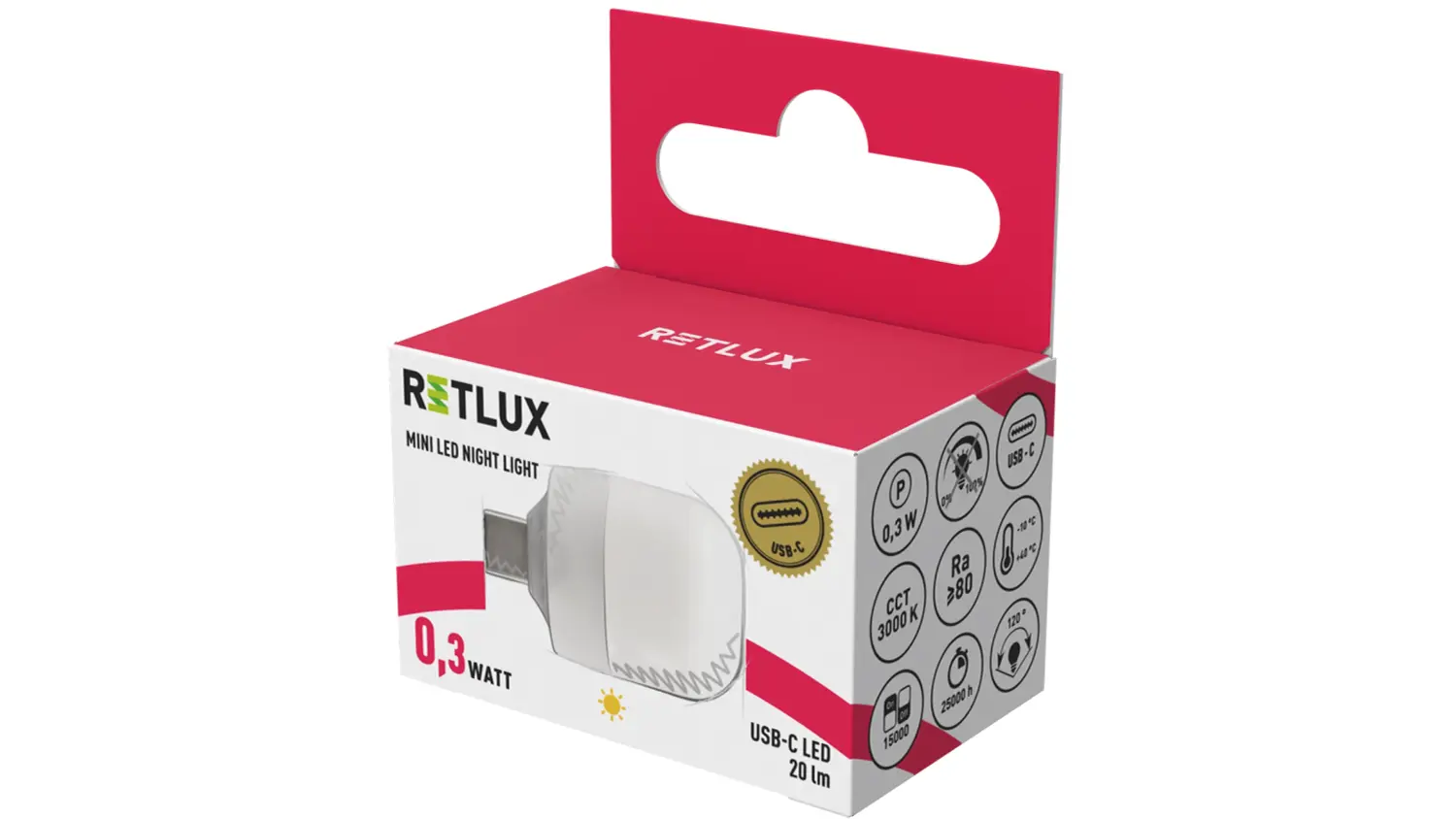 Mini LED noční světlo RETLUX RNL 111 obal
