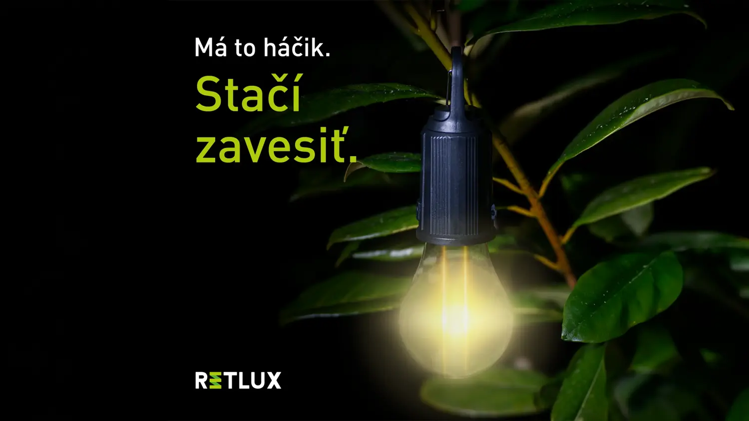 Vonkajšia nabíjacia LED žiarovka Retlux RPL 603