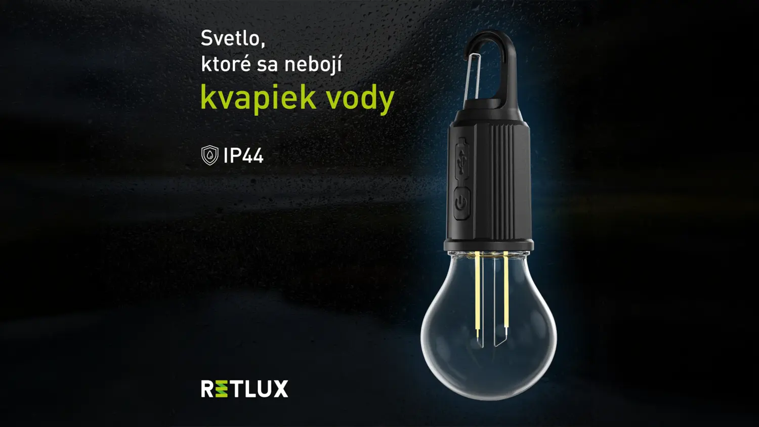Vonkajšia nabíjacia LED žiarovka Retlux RPL 603