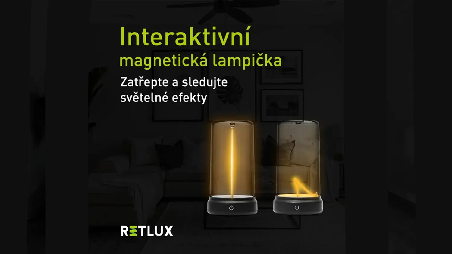 Magnetick&eacute; nočn&iacute; světlo Retlux RNL 112 se světeln&yacute;mi efekty_06