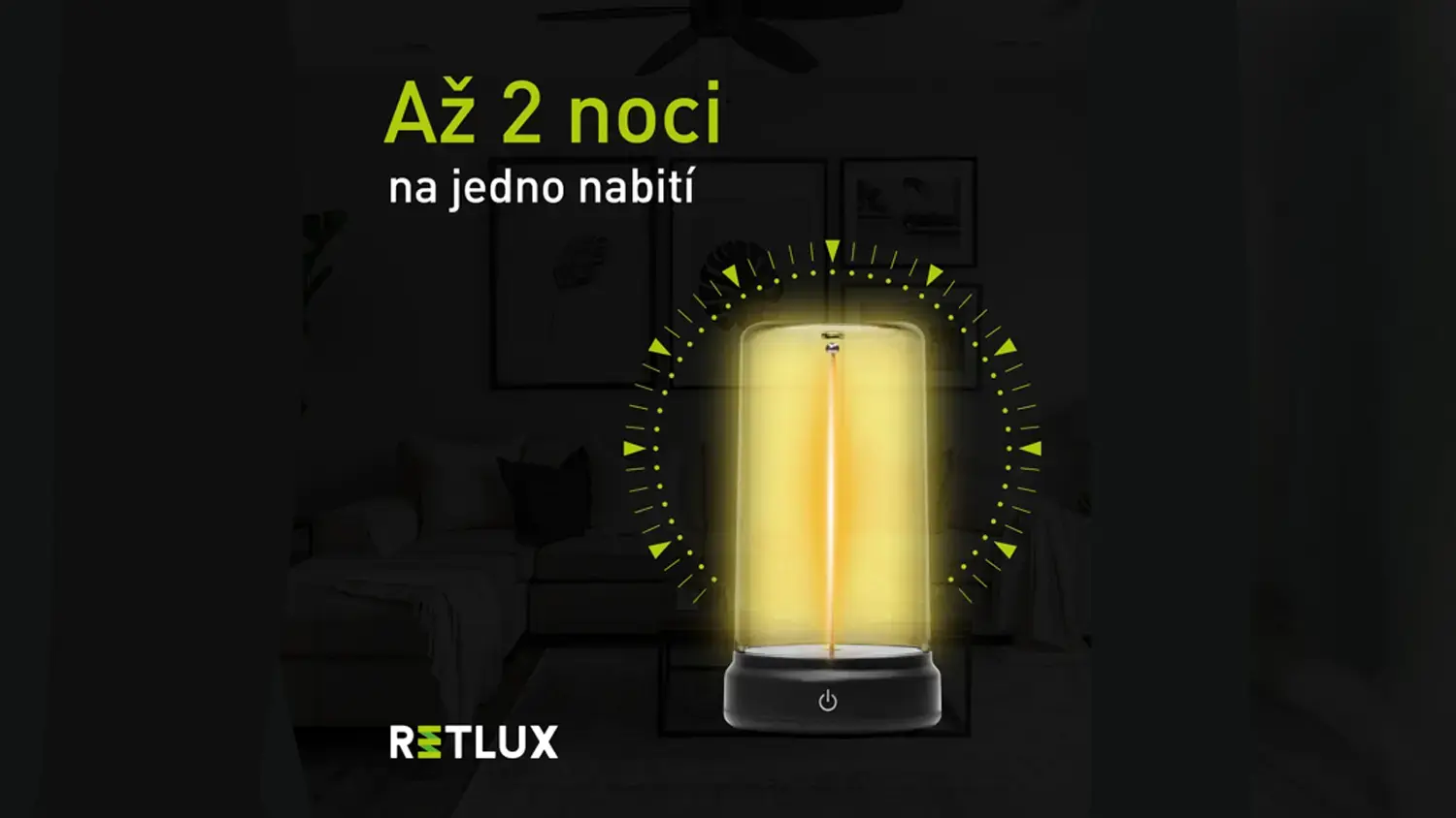 Magnetick&eacute; nočn&iacute; světlo Retlux RNL 112 s textem o v&yacute;drži_08