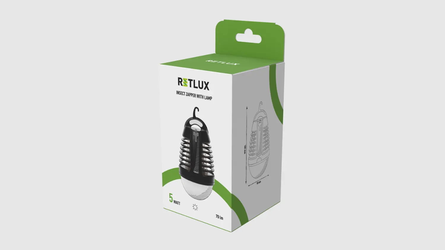 Lapač hmyzu se světlem Retlux RGL 130 v balen&iacute;