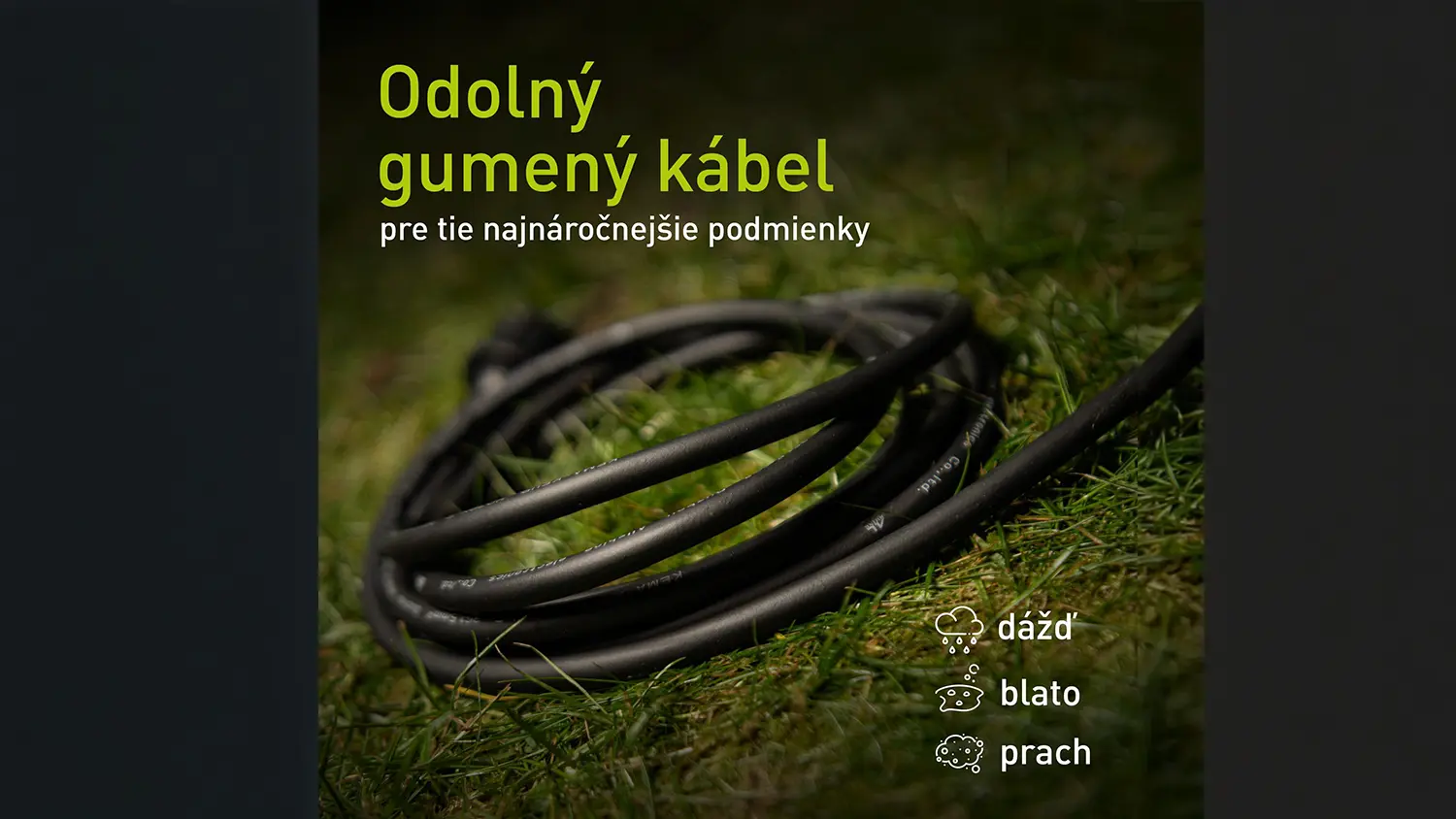 Detail na gumový kábel Retlux RPC 207