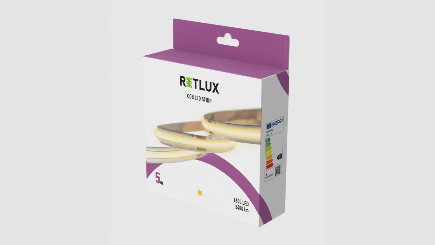 Biely LED pásik Retlux RLS 108 v krabici