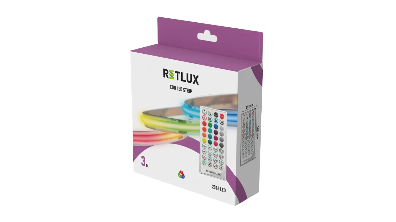 Farebný LED pásik Retlux RLS 109 v krabici