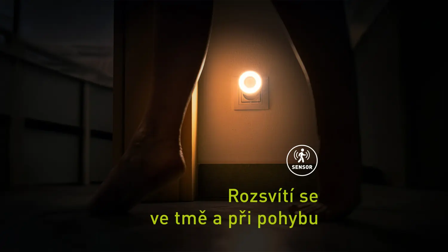 Nočn&iacute; světlo s pohybov&yacute;m senzorem RETLUX RNL 113