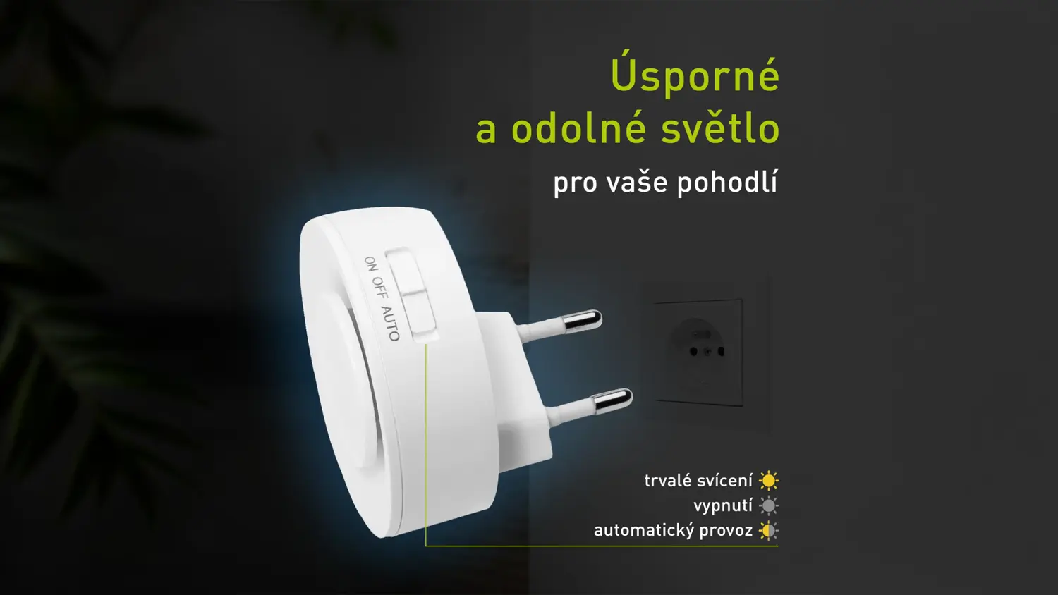 Nočn&iacute; světlo s pohybov&yacute;m senzorem RETLUX RNL 113