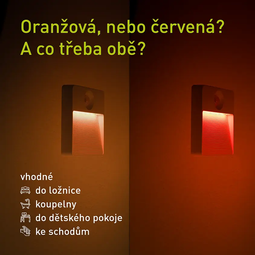 Možnost variability nočního světla Retlux.