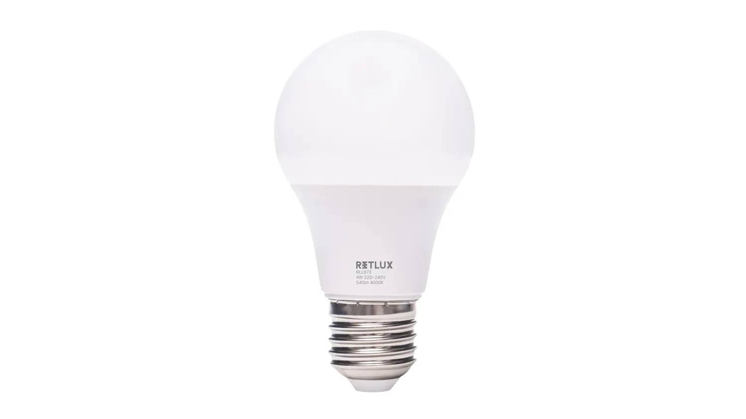 LED žiarovka RETLUX RLL 673: 4 W E27 4000 K
