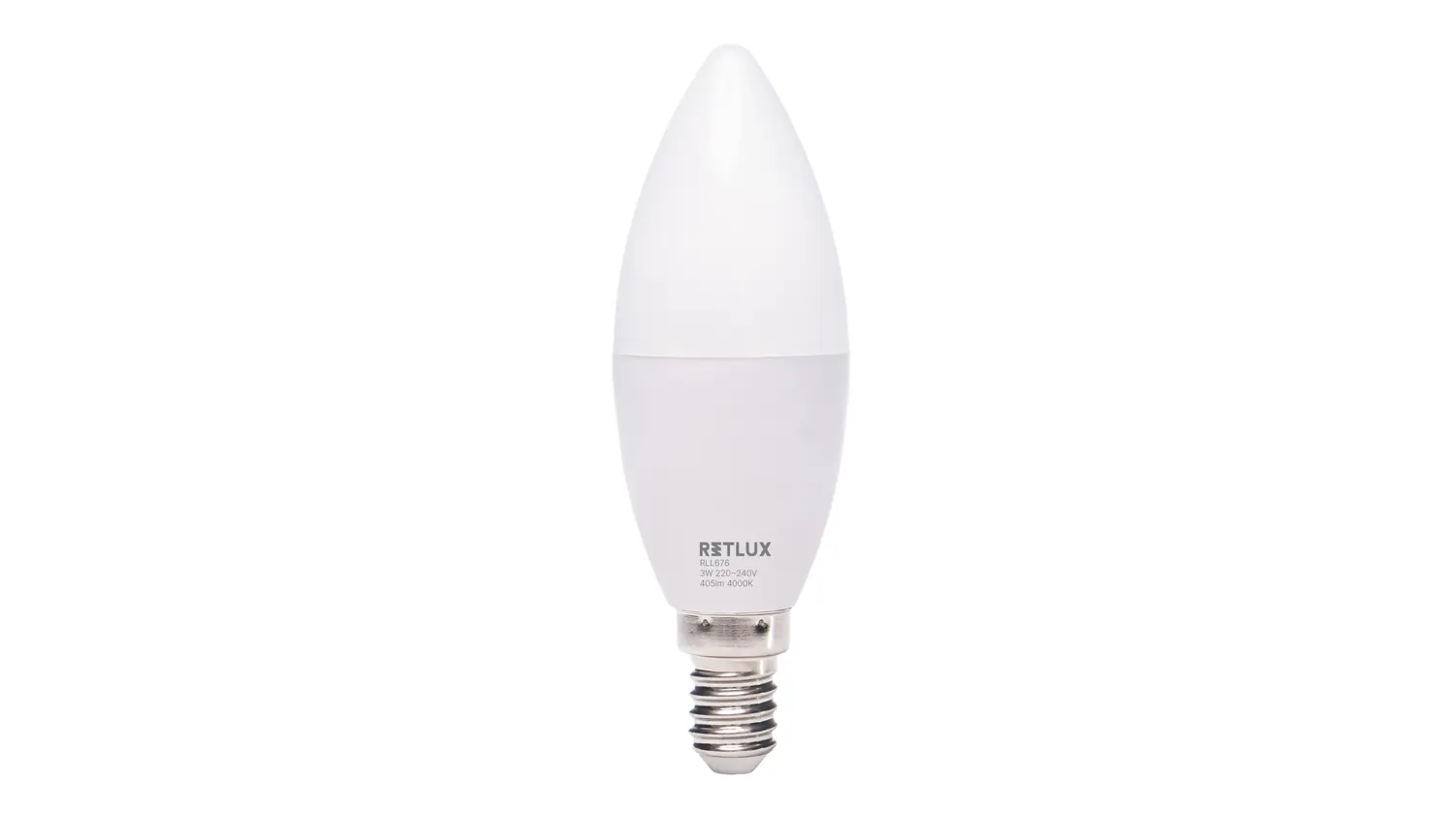 LED žiarovka RETLUX RLL 676 3 W E14 studen&aacute; biela