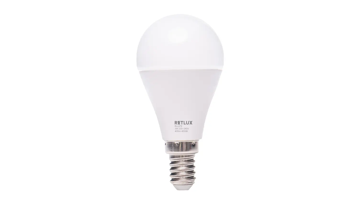 LED žiarovka RETLUX RLL 679 3 W E14 studená biela
