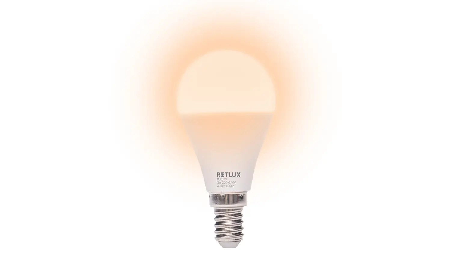 LED žiarovka RETLUX RLL 679 3 W E14 studená biela