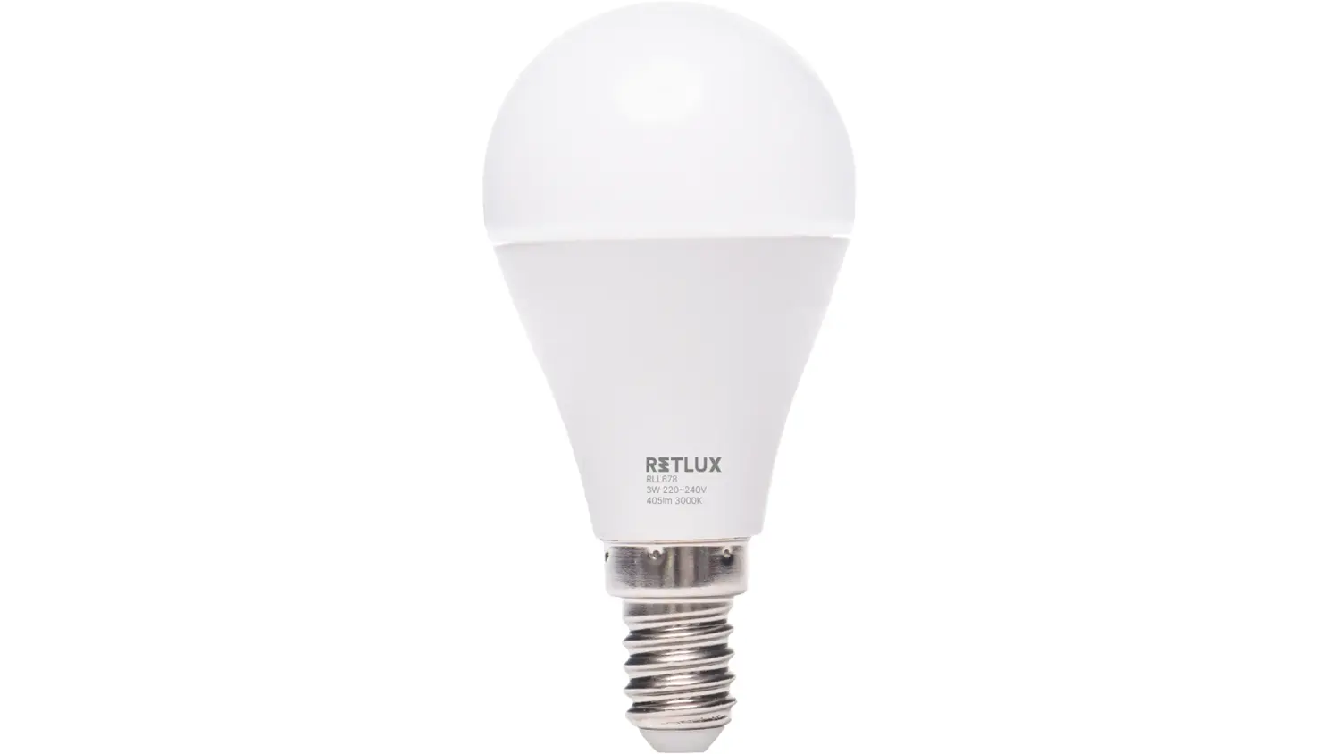 LED žiarovka RETLUX RLL 680 3 W E14 denn&aacute; biela
