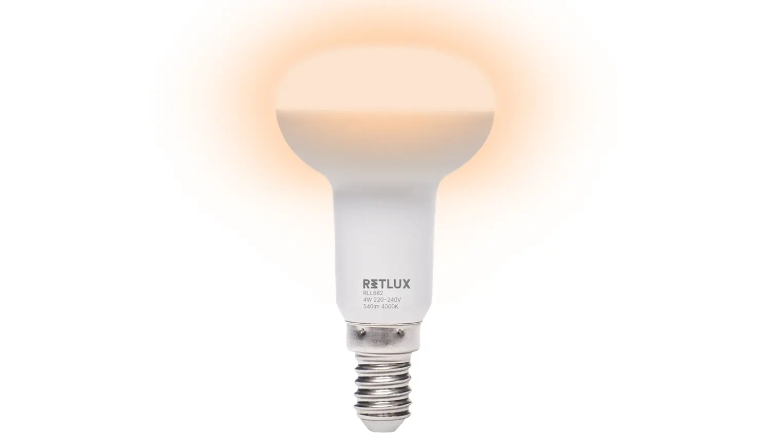 Rozsvieten&aacute; LED žiarovka RETLUX RLL 682 4 W E14 studen&aacute; biela