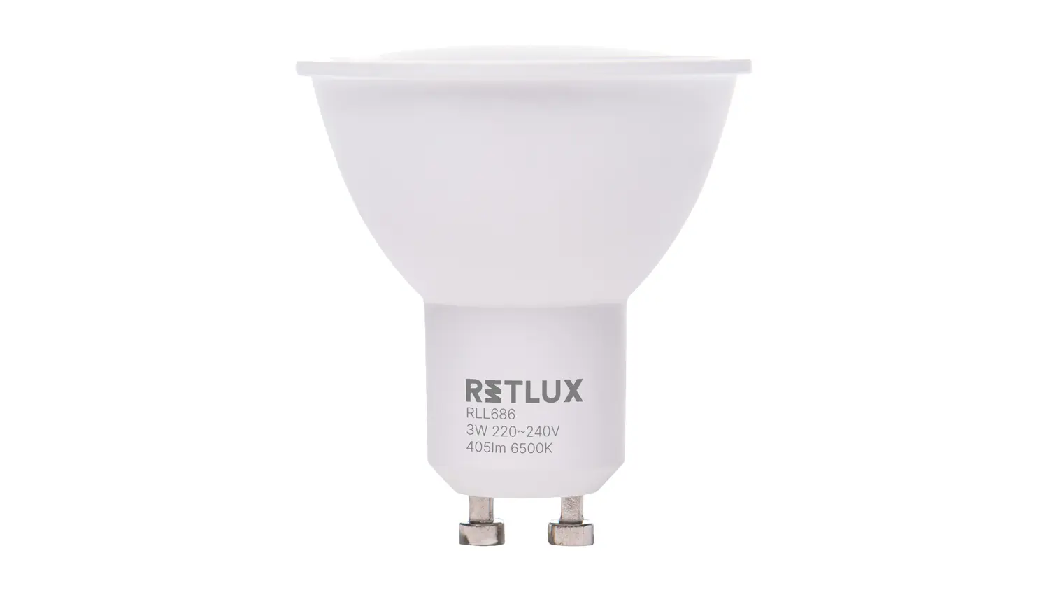 LED žárovka RETLUX RLL 686 3 W GU10 denní bílá