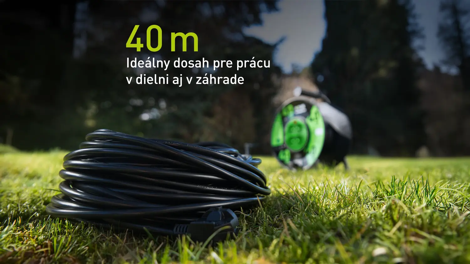 Všestranné použitie bubna Retlux RPC 57: 40 m