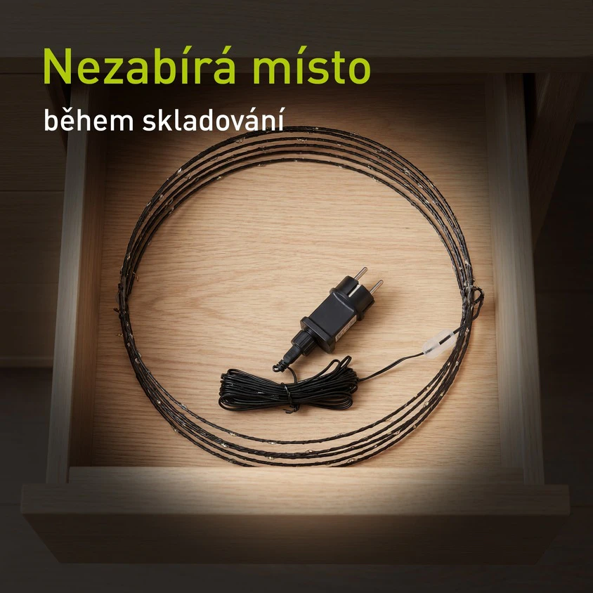 Rozložená koule Retlux s kabelem a adaptérem